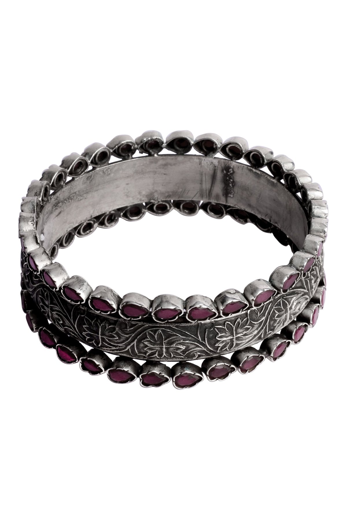  Adalie Floral Carved Bracelet 