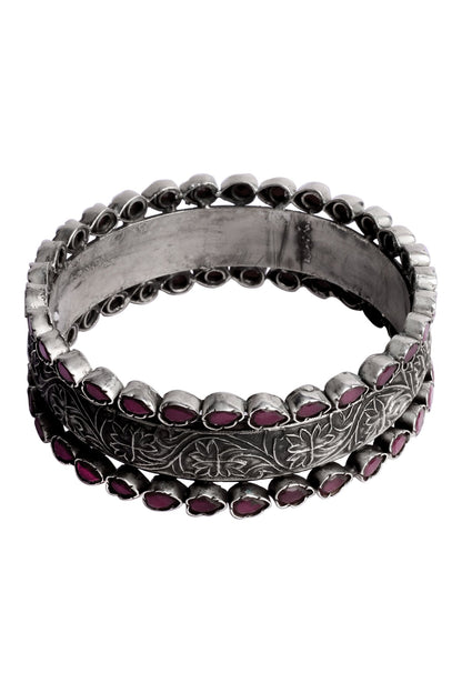  Adalie Floral Carved Bracelet 
