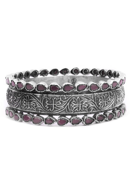  Adalie Floral Carved Bracelet 
