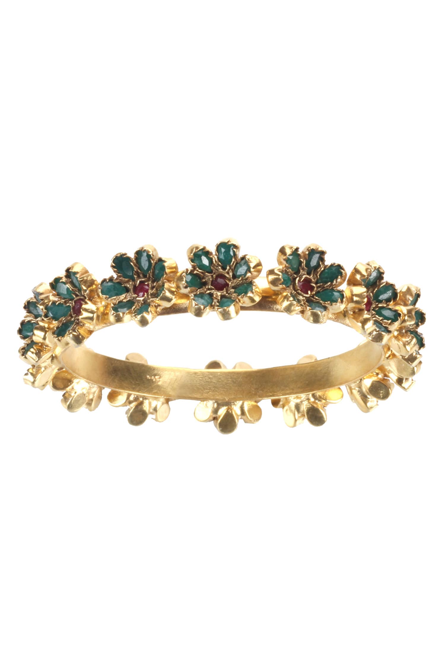 Handmade Floral Stone Bangle 