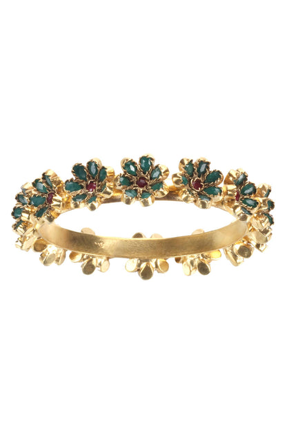 Handmade Floral Stone Bangle 