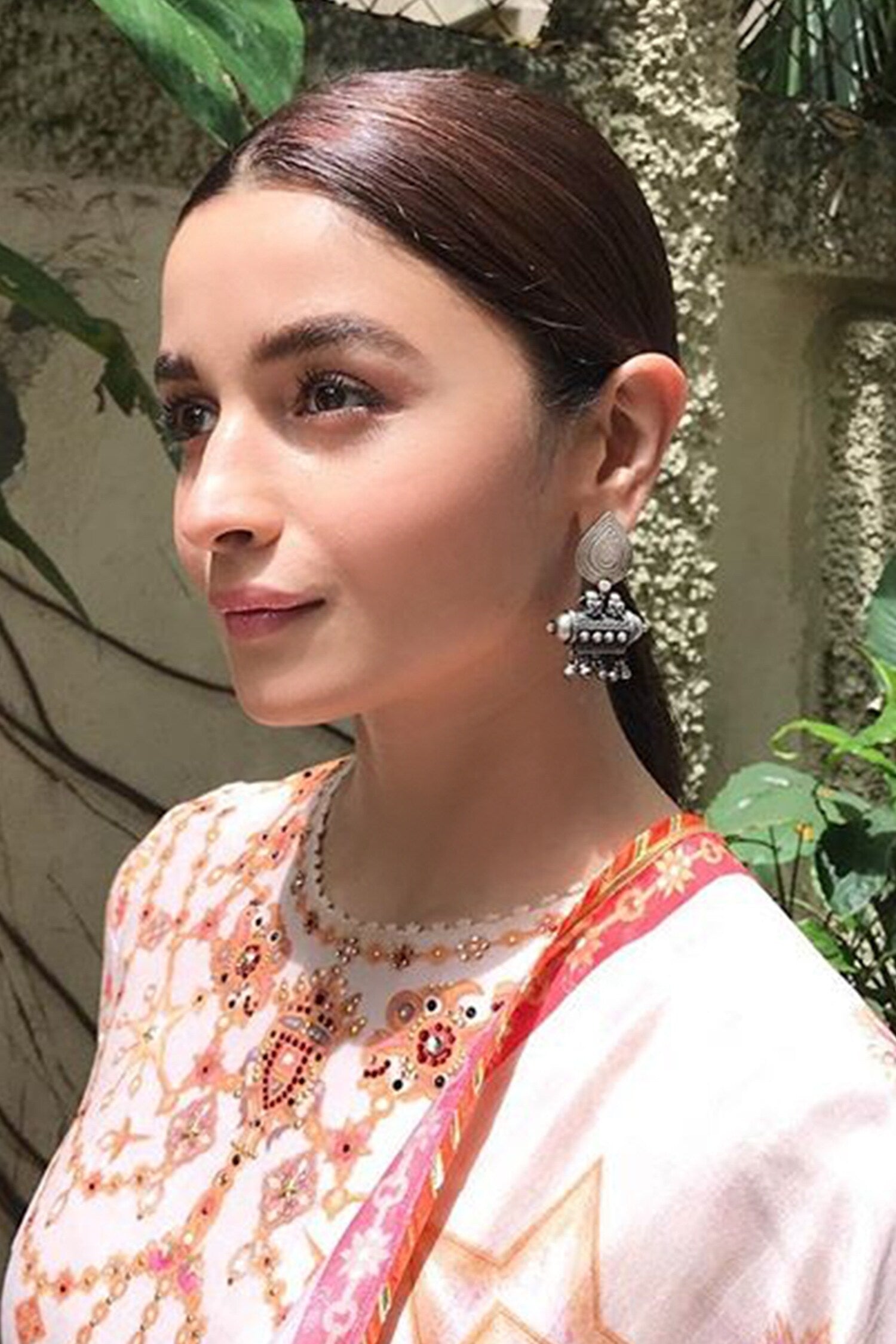 Carved Leaf Danglers 