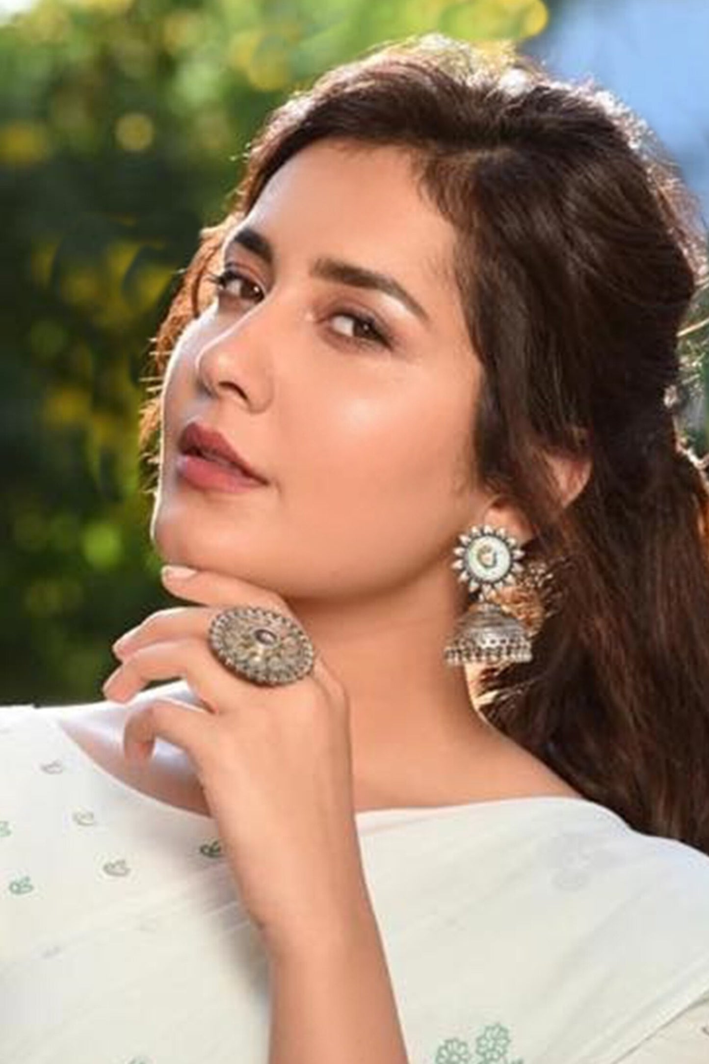 Bead Drop Jhumkas 