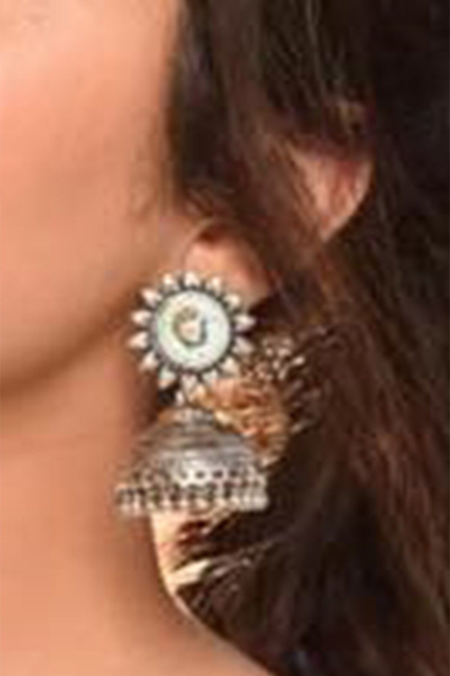 Bead Drop Jhumkas 