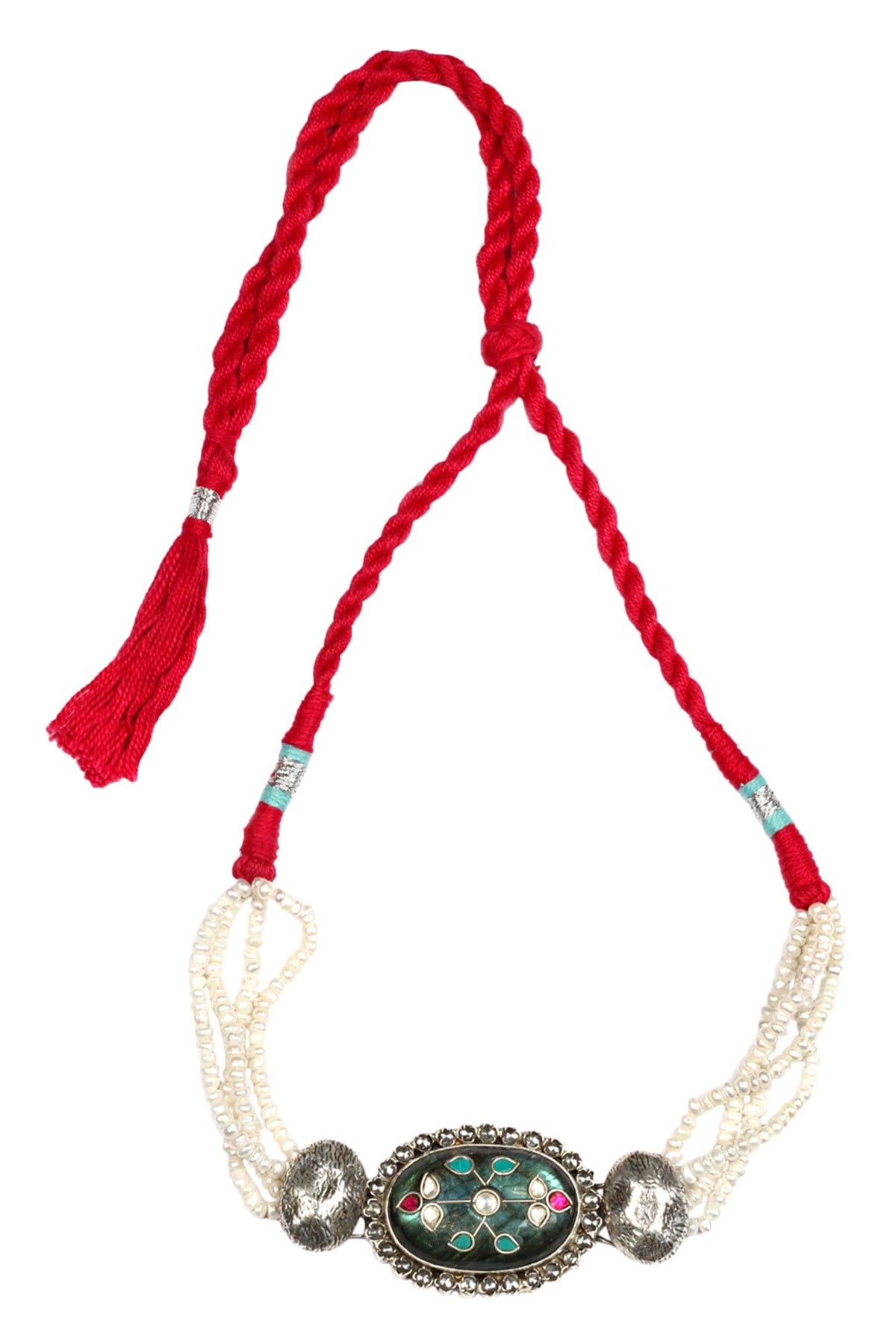Handcrafted Kundan Pendant Choker 