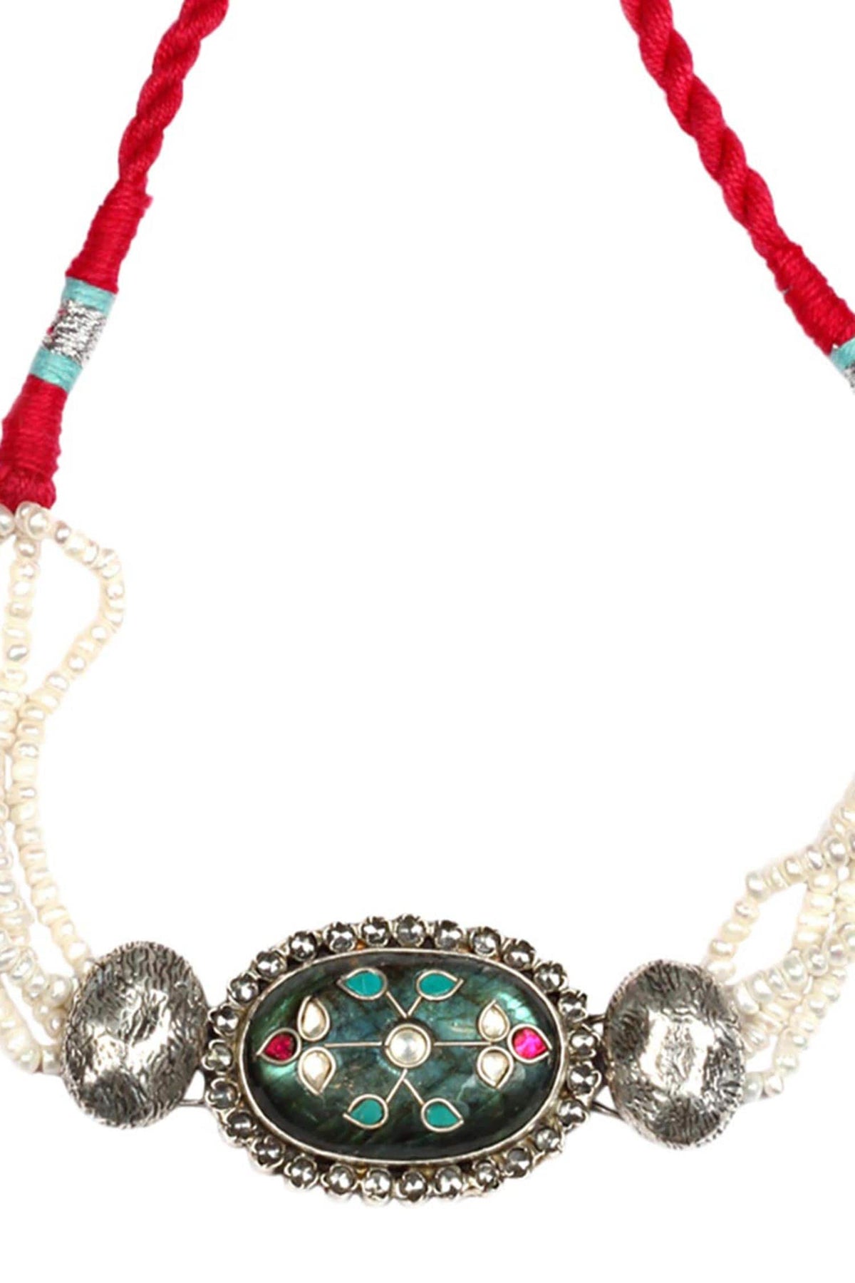 Handcrafted Kundan Pendant Choker 