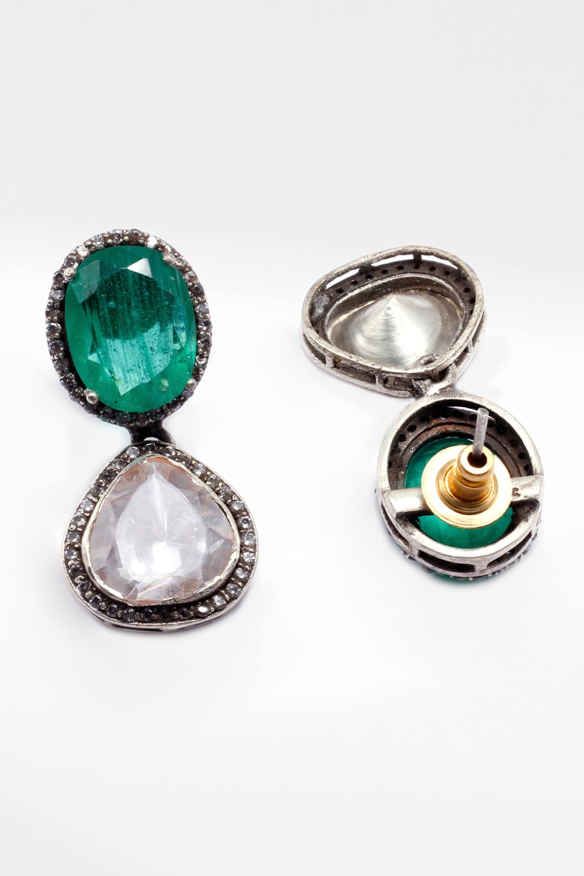 Naadiya Moissanite Dangler Earrings 