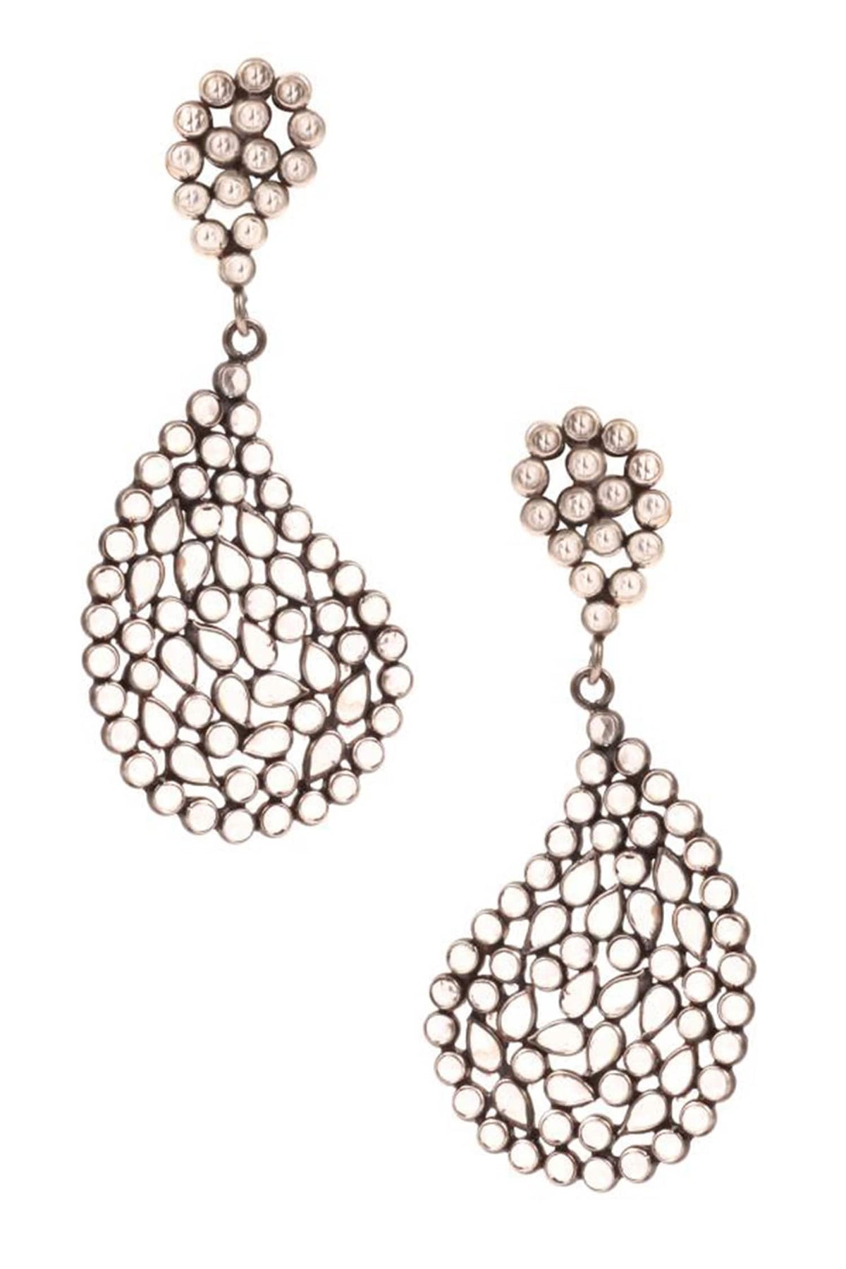 Stone Embellished Earrings 