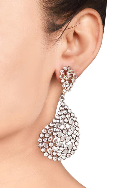 Stone Embellished Earrings 