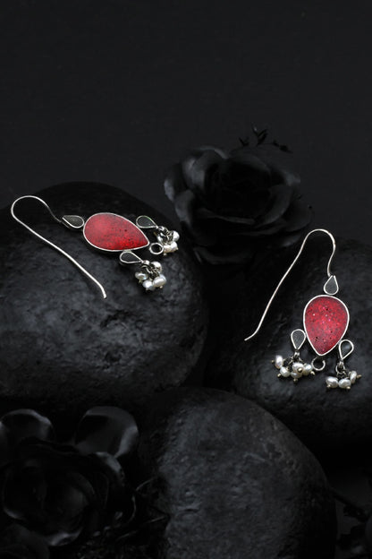 Stone Embellished Earrings 