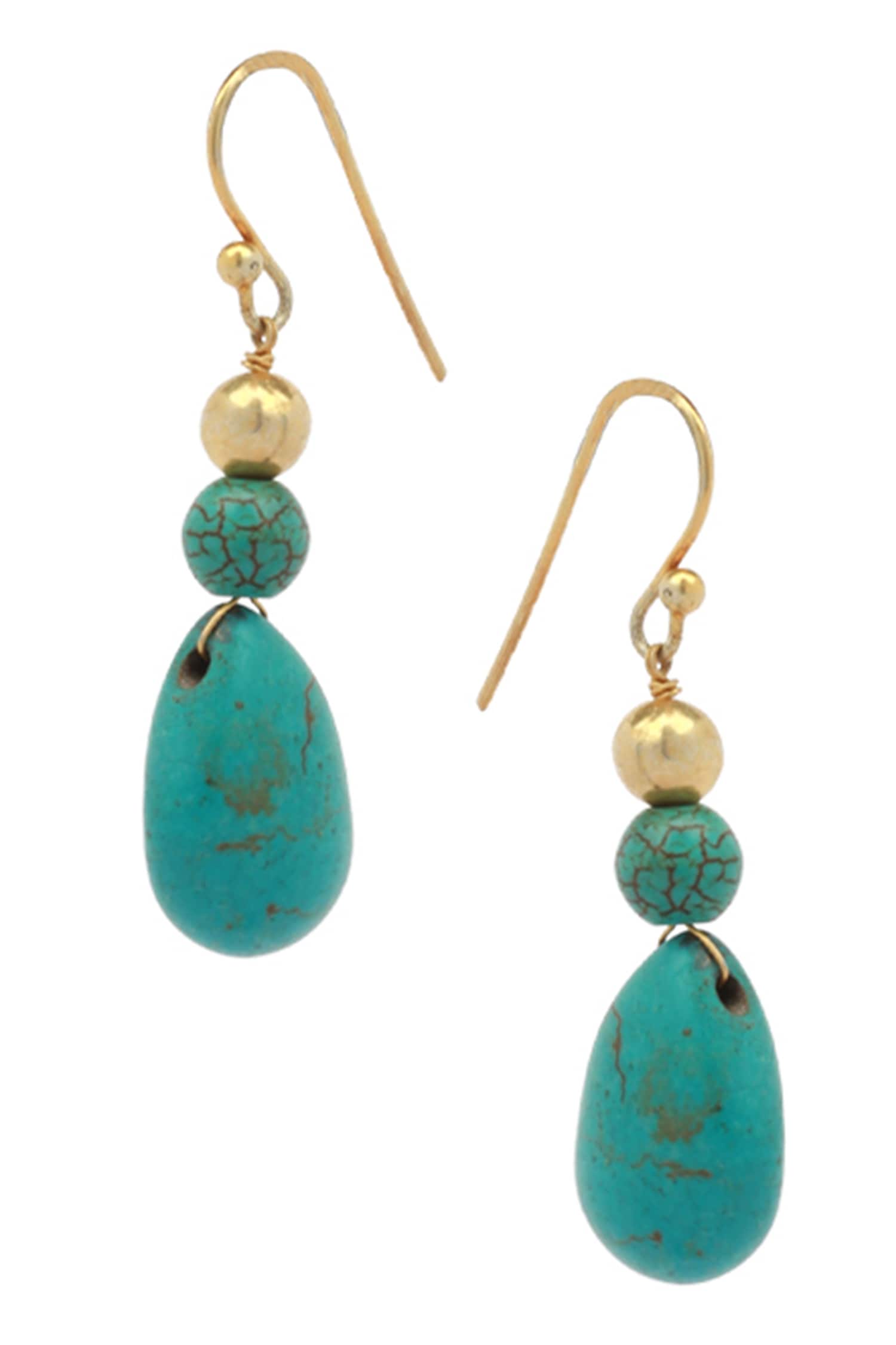 Stone Drop Dangler Earrings 