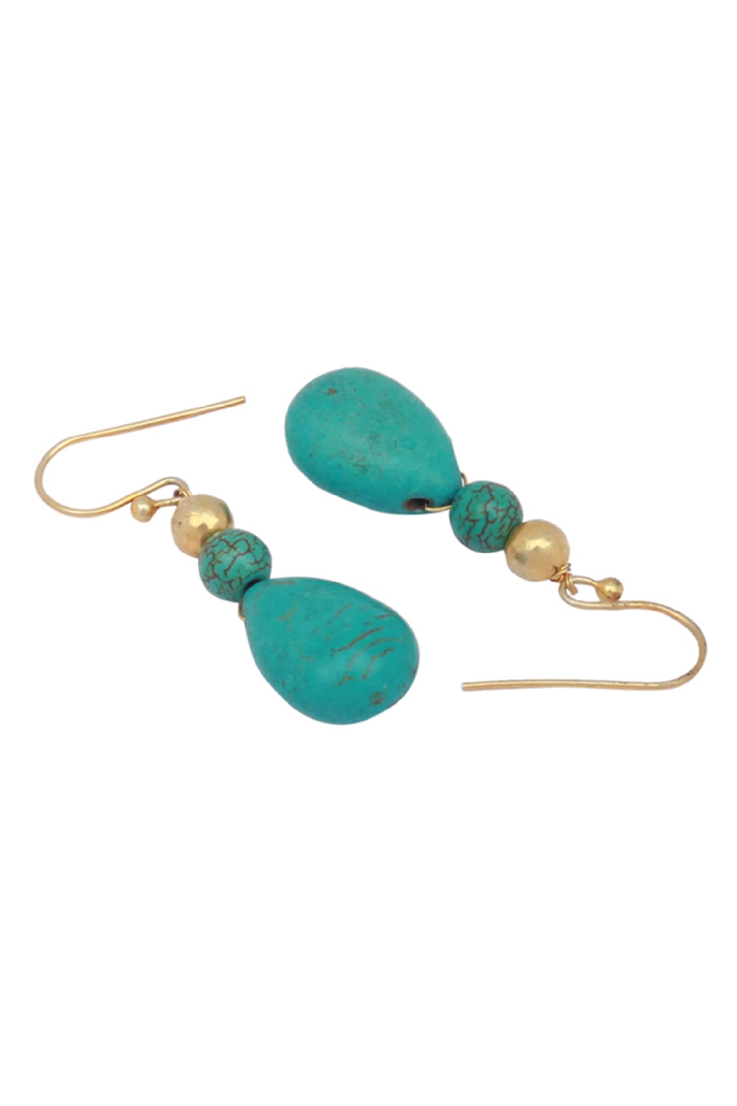 Stone Drop Dangler Earrings 