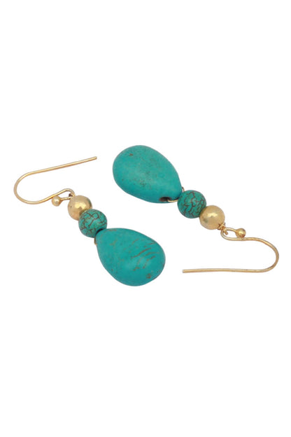Stone Drop Dangler Earrings 