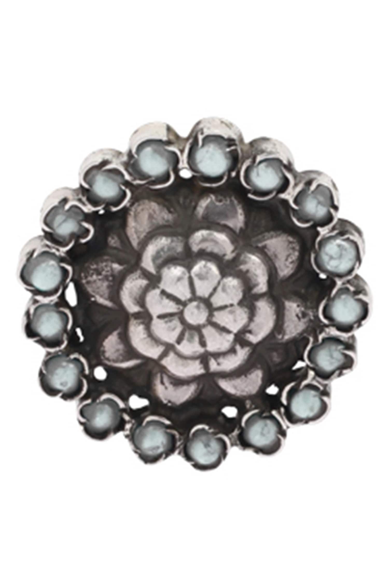 Handcrafted Carved Stud Earrings 