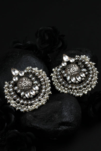 Handcrafted Stone Drop Chandbalis 
