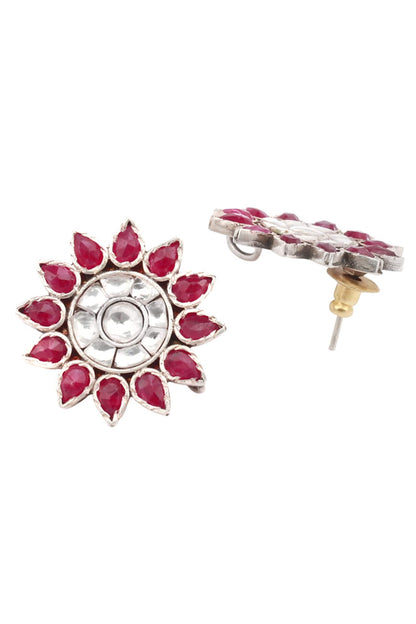 Floral Studded Earrings 