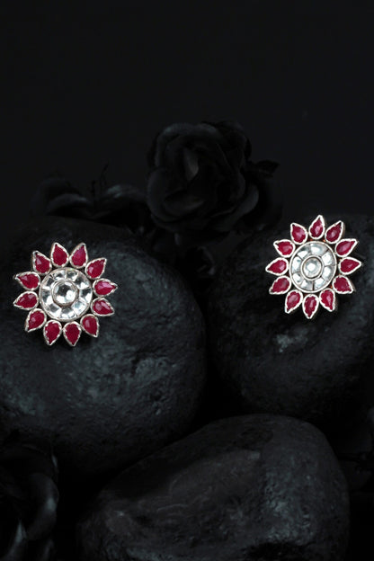 Floral Studded Earrings 