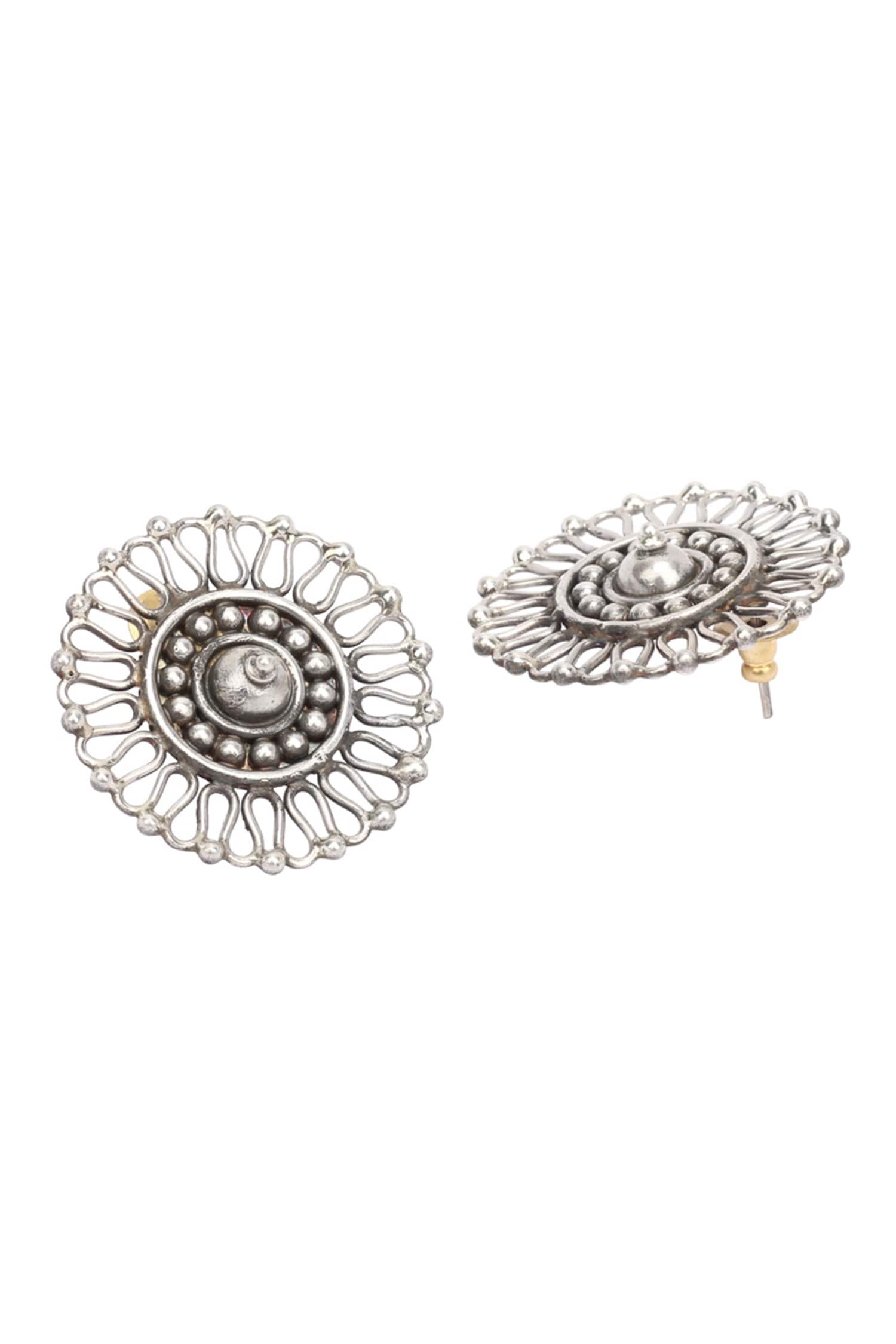 Handcrafted Cut-Out Stud Earrings 