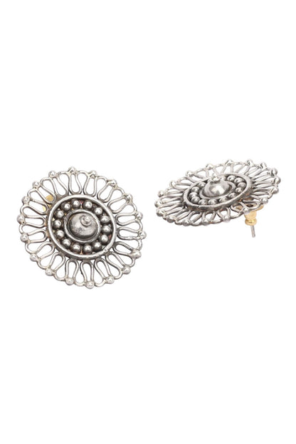 Handcrafted Cut-Out Stud Earrings 