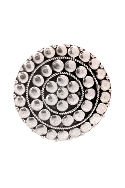 Round Motif Stud Earrings 