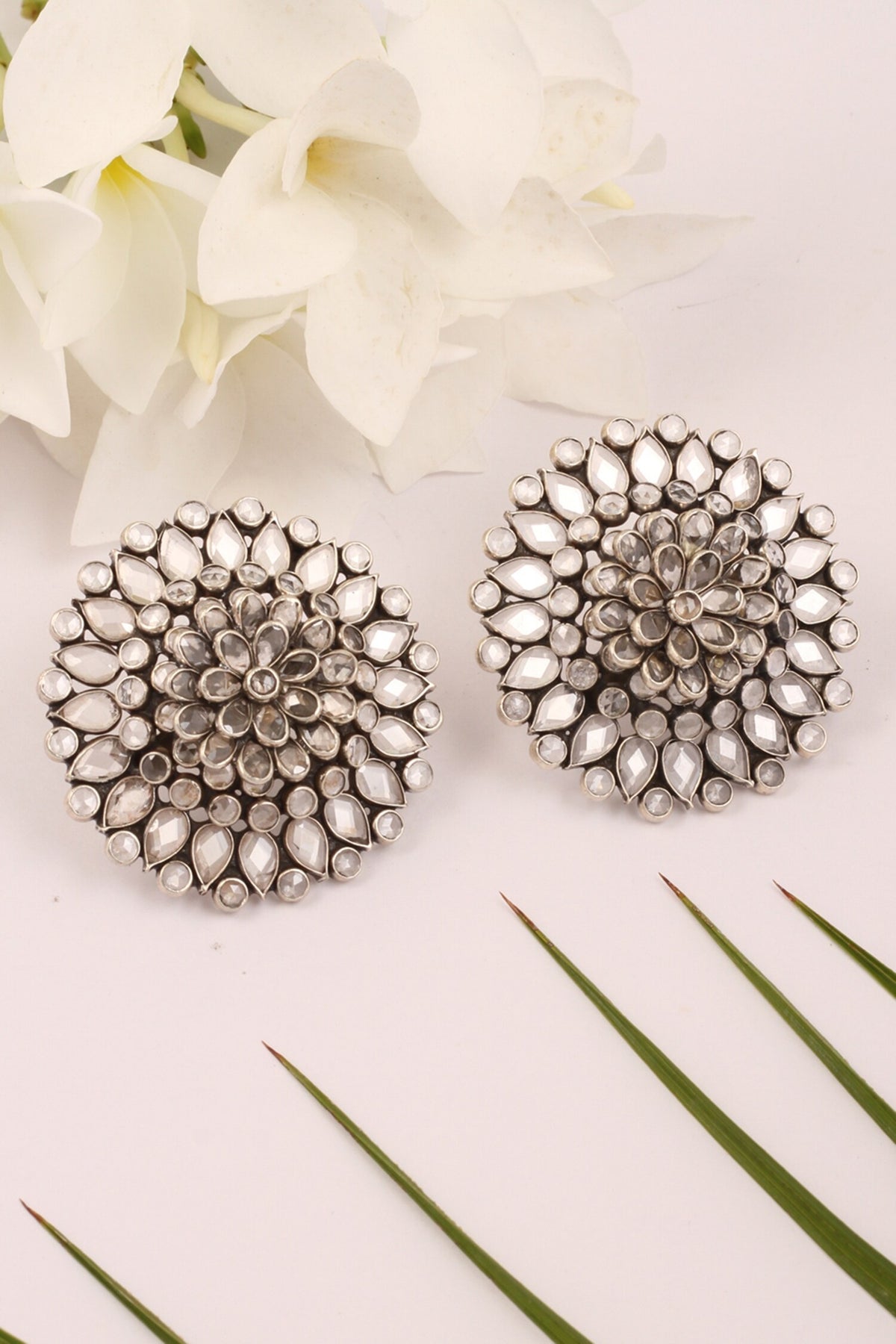 Floral Motif Studs 