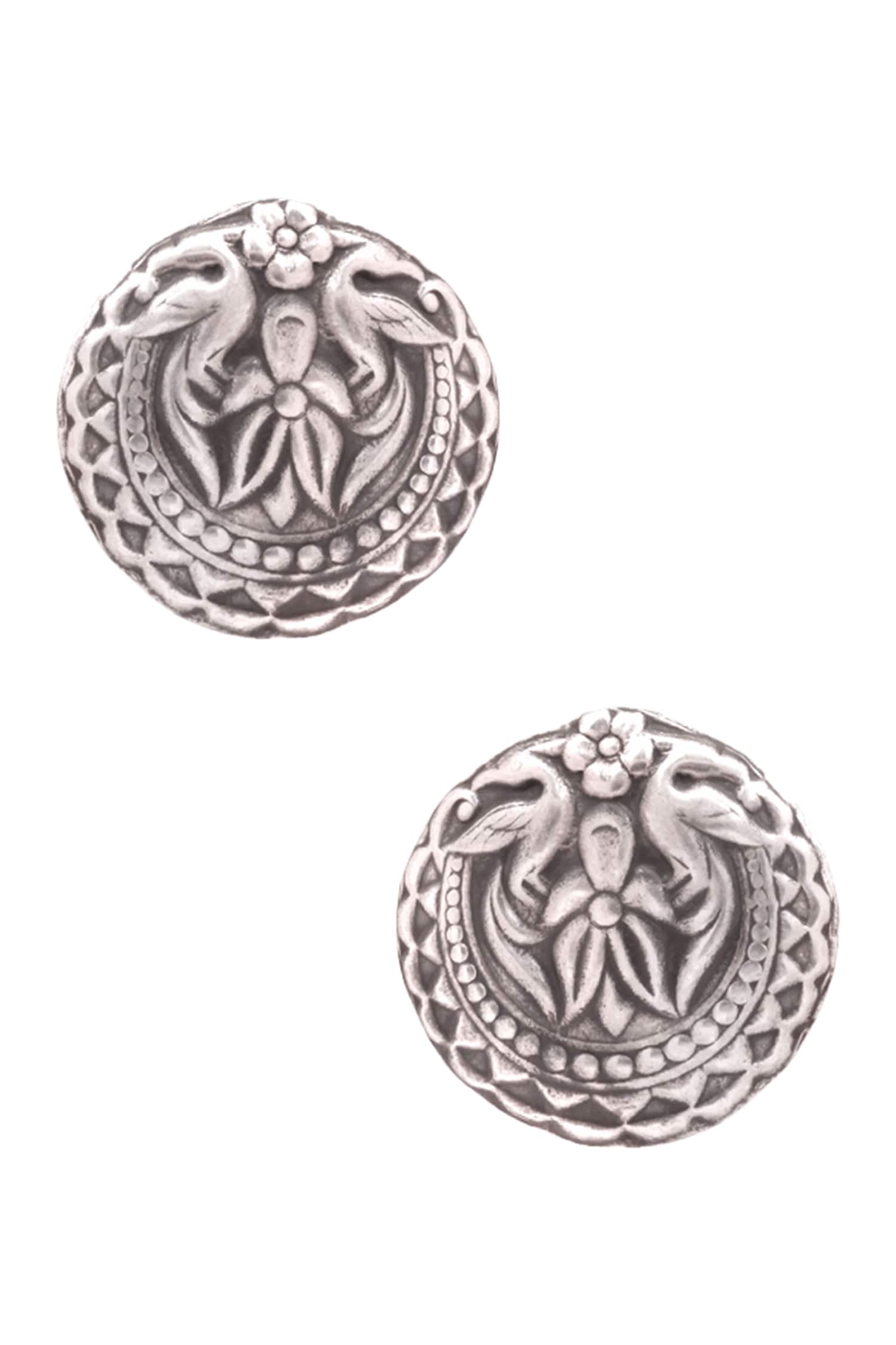 Handcrafted Carved Studs 