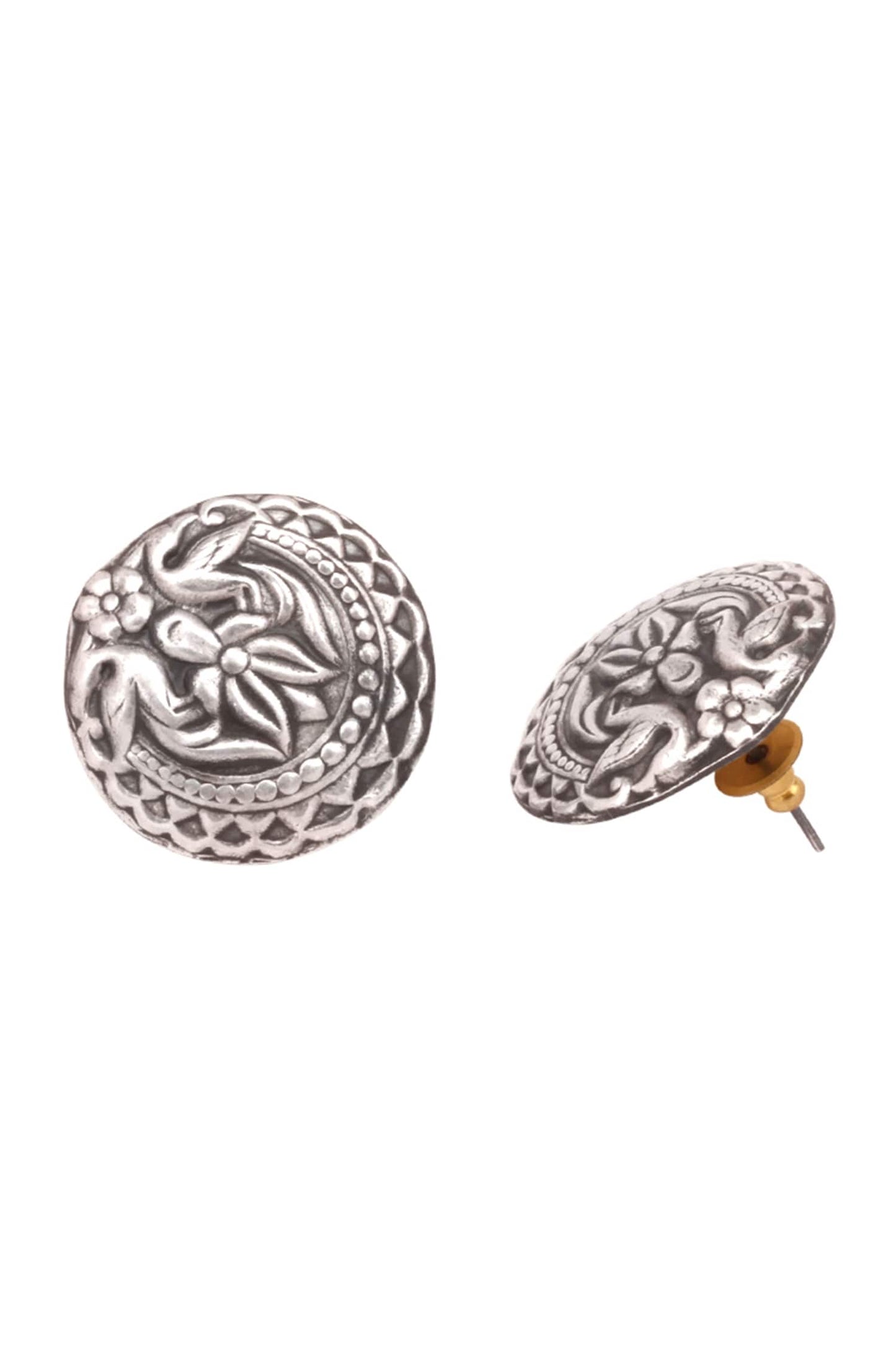 Handcrafted Carved Studs 