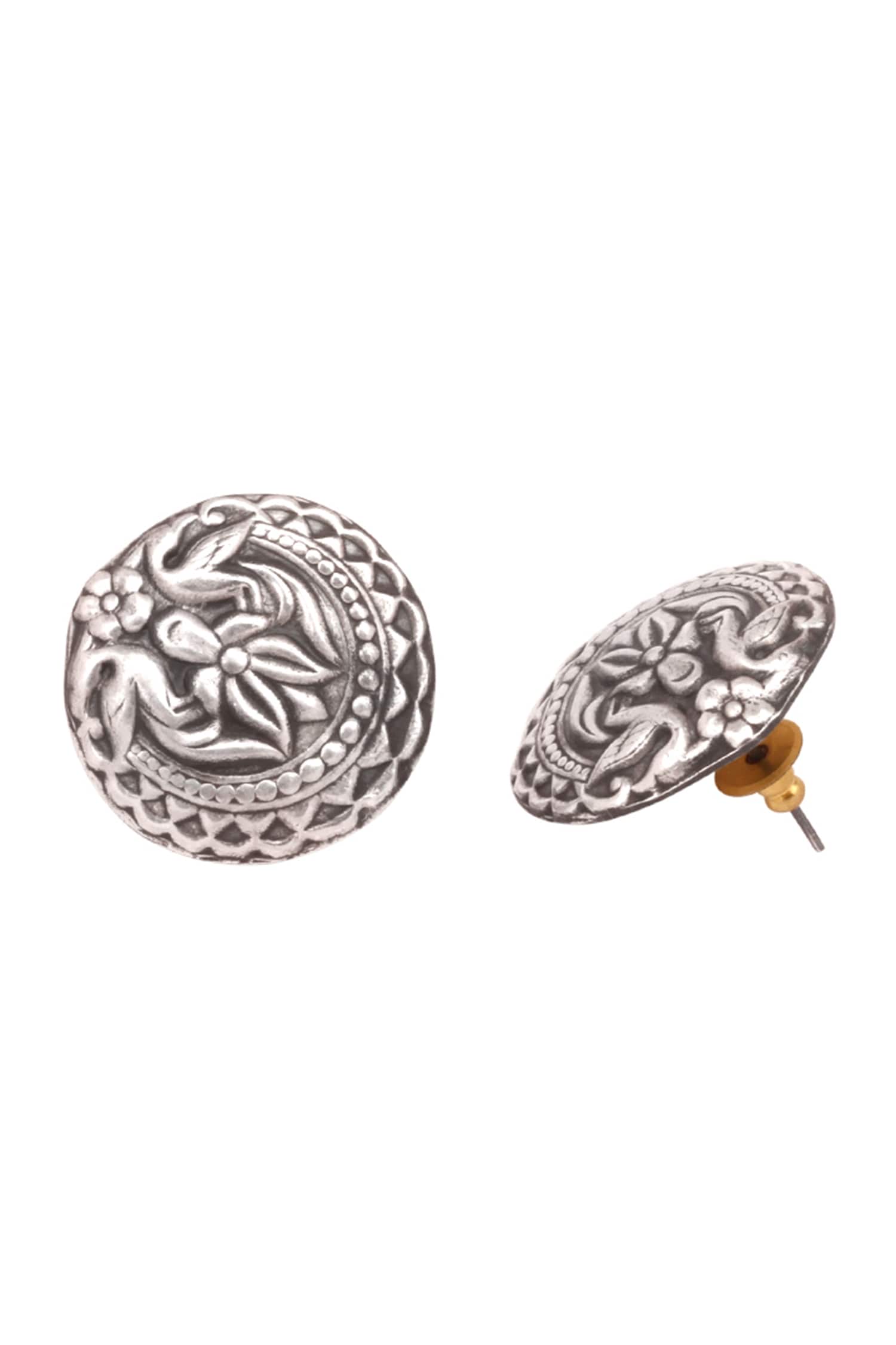 Handcrafted Carved Studs 