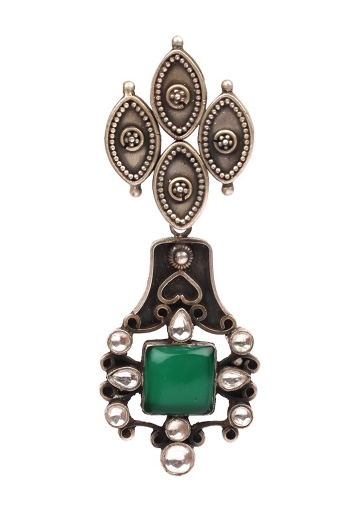 Stone Drop Dangler Earrings 