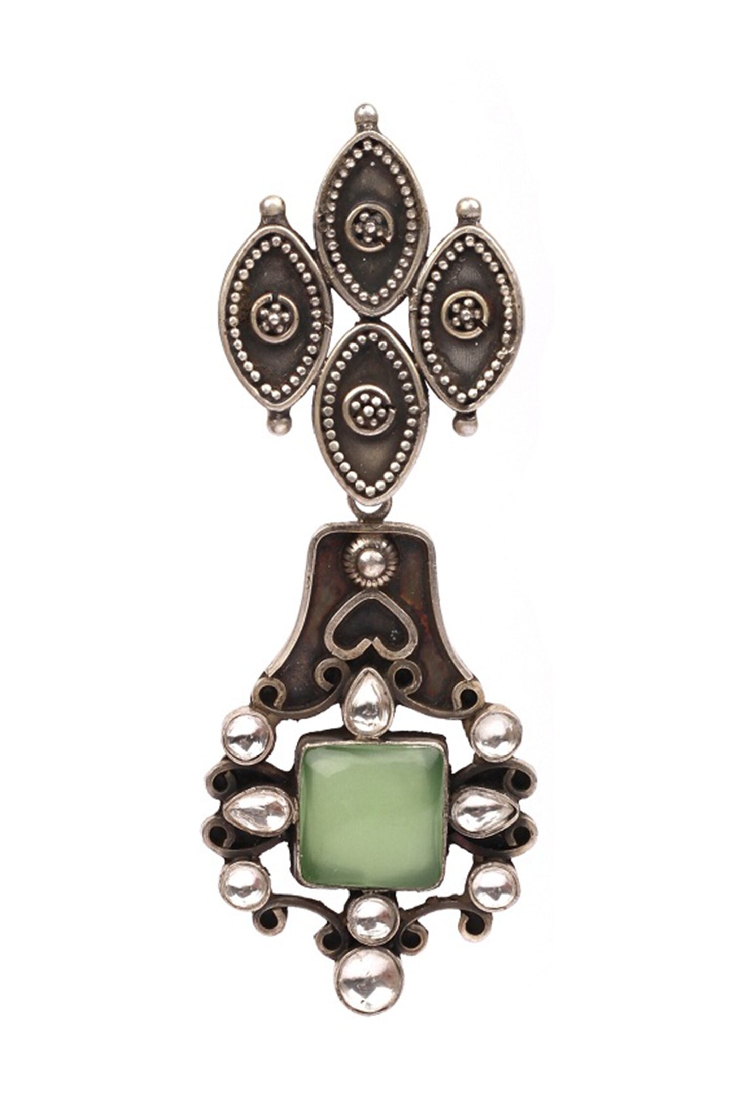 Stone Drop Dangler Earrings 