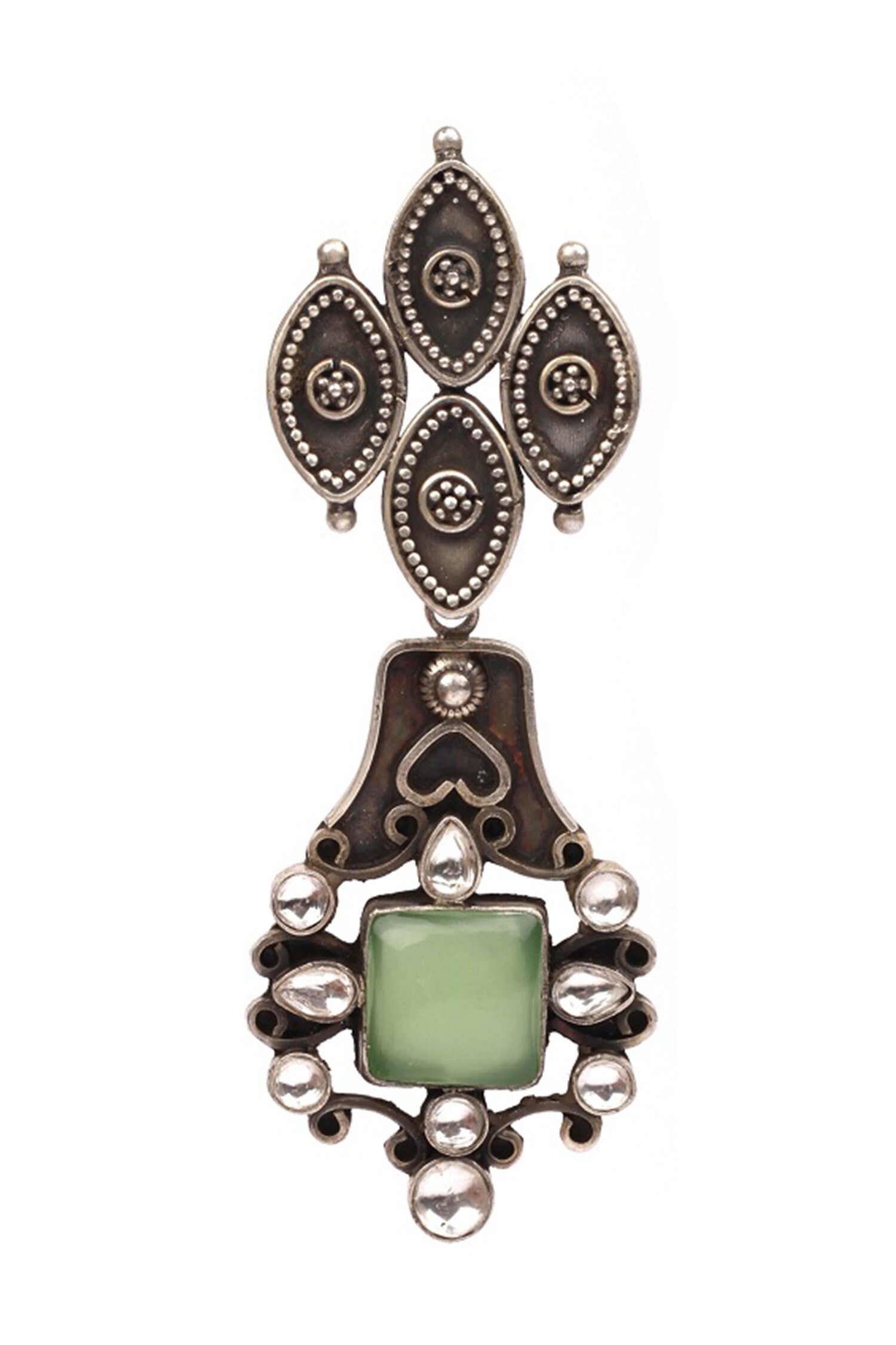 Stone Drop Dangler Earrings 