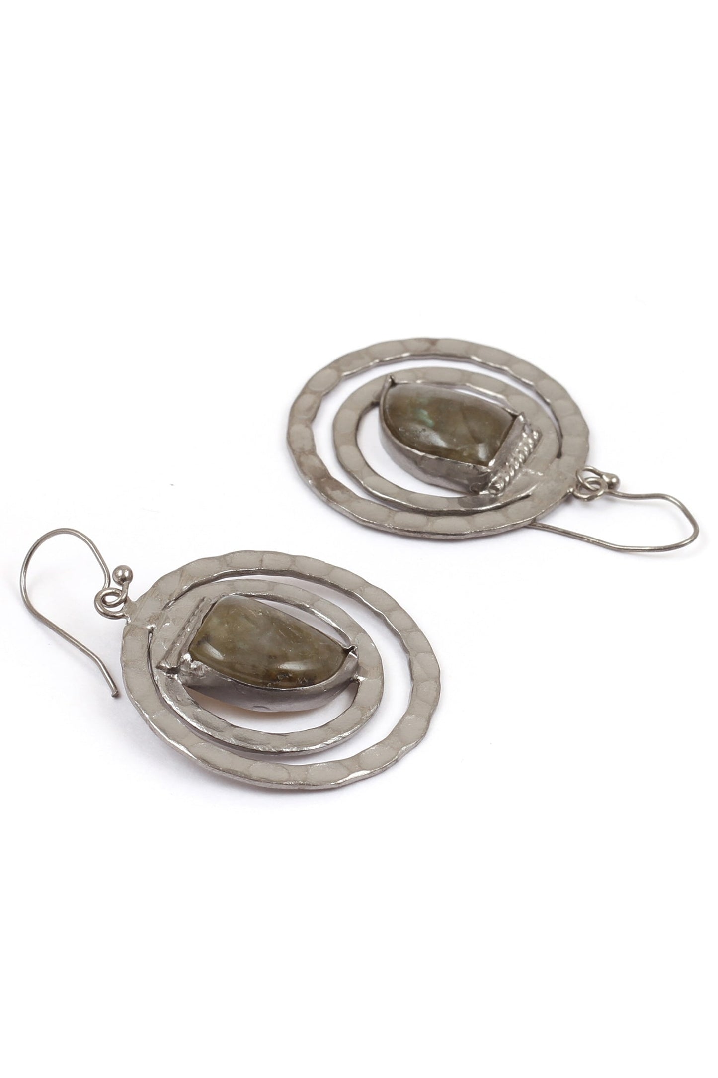 Stone Studded Hoops 