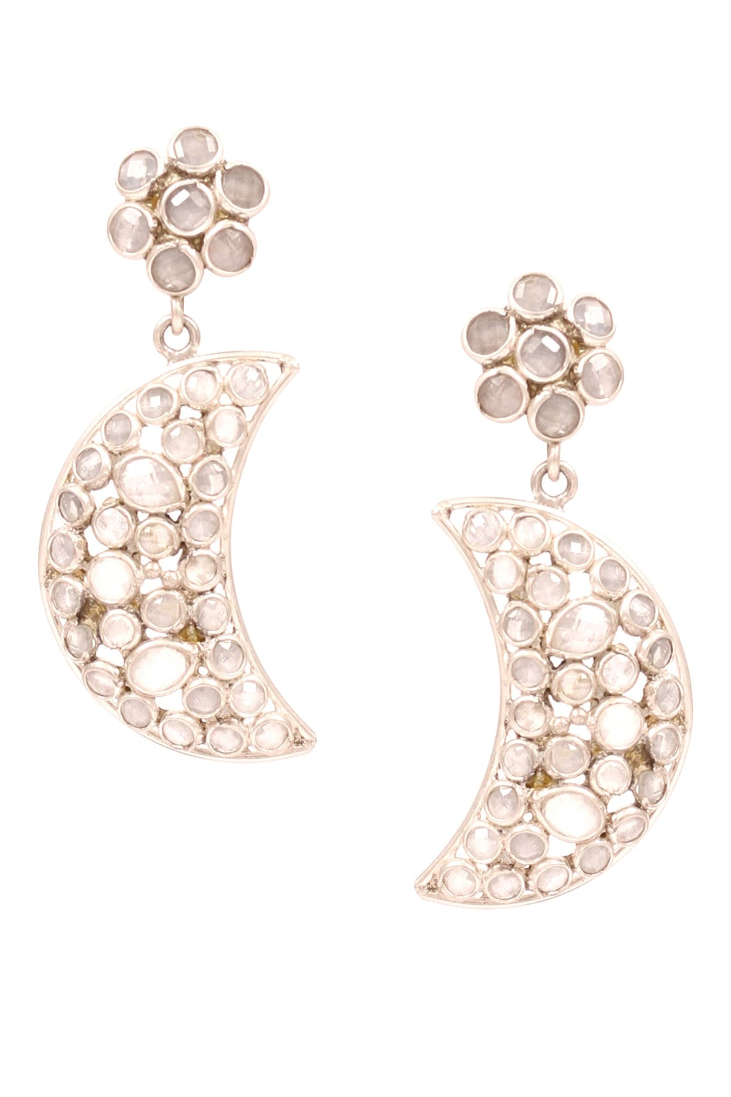 Crescent moon Drop Earrings 