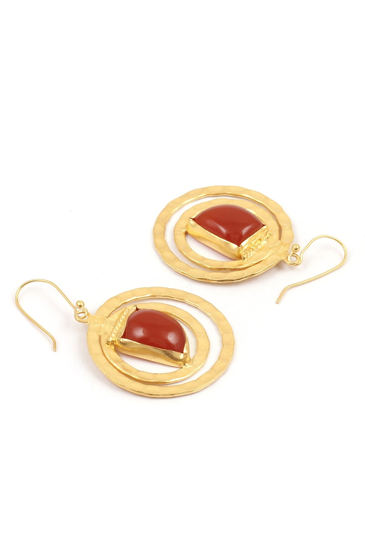 Tiered Stone Hoops 