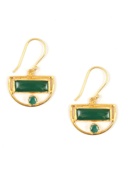 Handcrafted Geometric Motif Earrings 