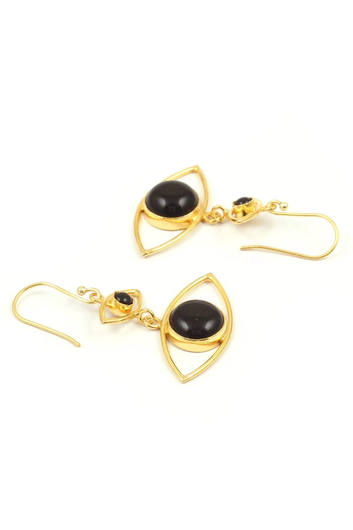 Tiered Eye Motif Earrings 