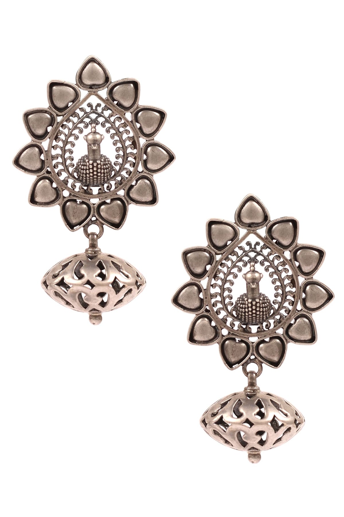 Peacock Motif Earrings 