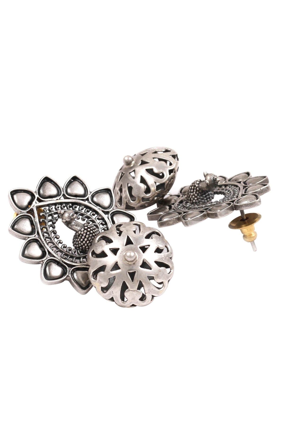 Peacock Motif Earrings 