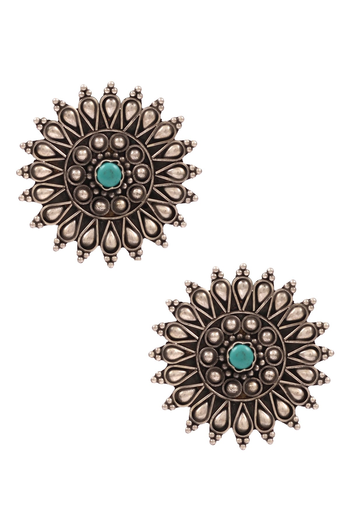 Handcrafted Floral Stud Earrings 