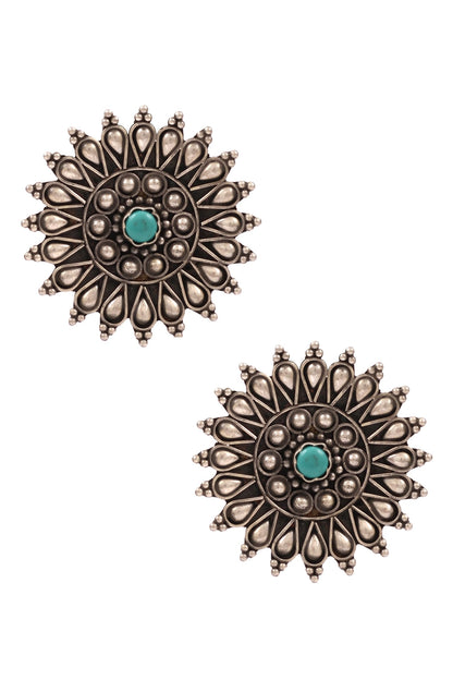 Handcrafted Floral Stud Earrings 