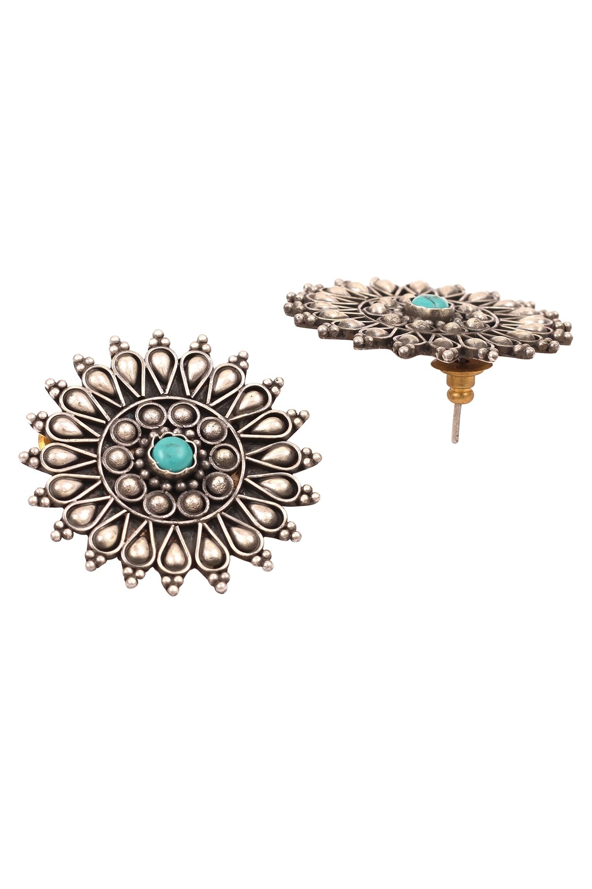 Handcrafted Floral Stud Earrings 