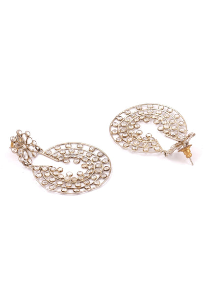 Stone Studded Dangler Earrings 