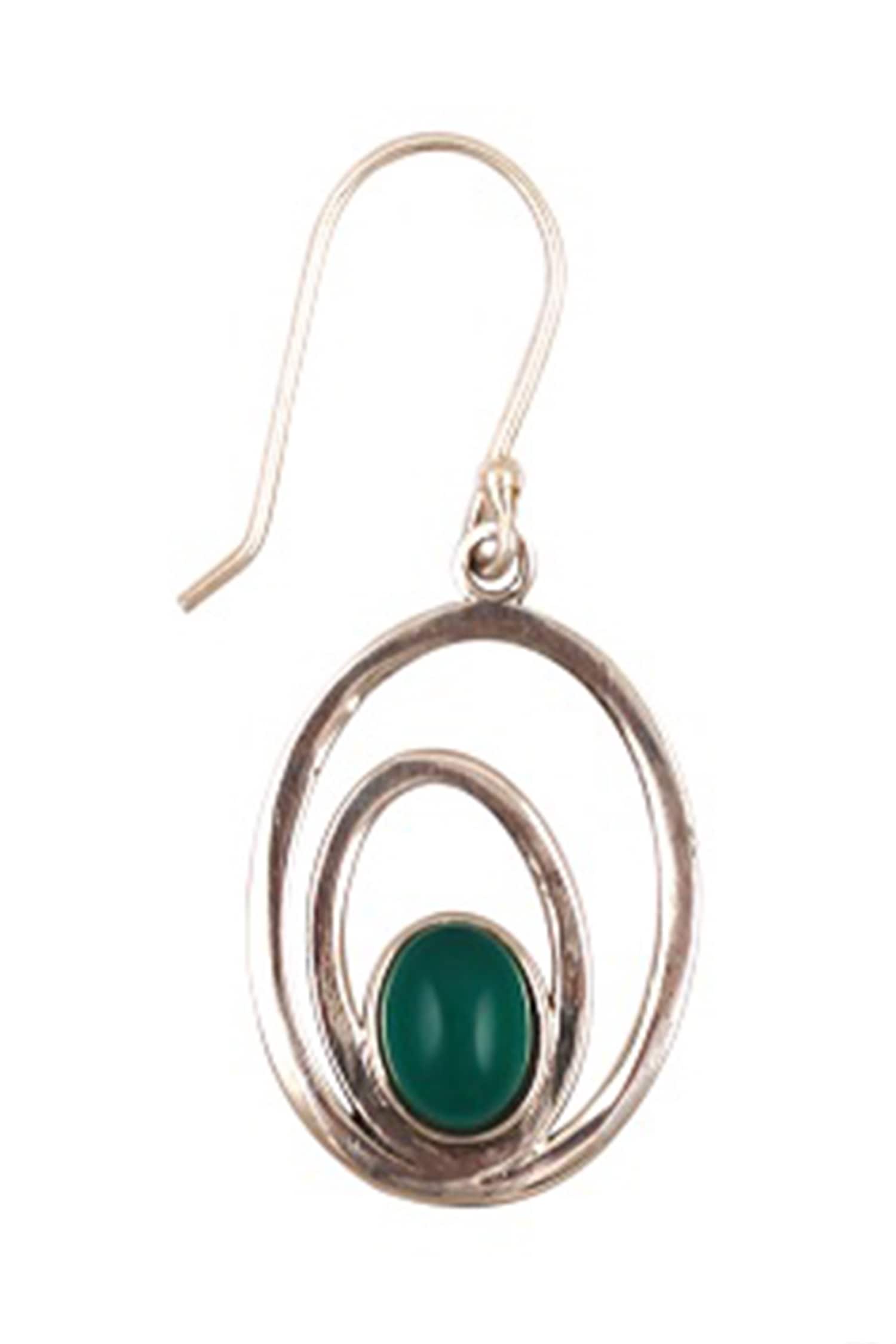 Tiered Stone Drop Earrings 