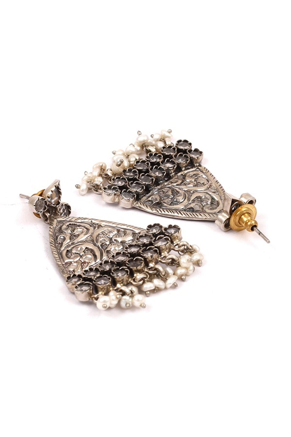 Carved Drop Earrings 