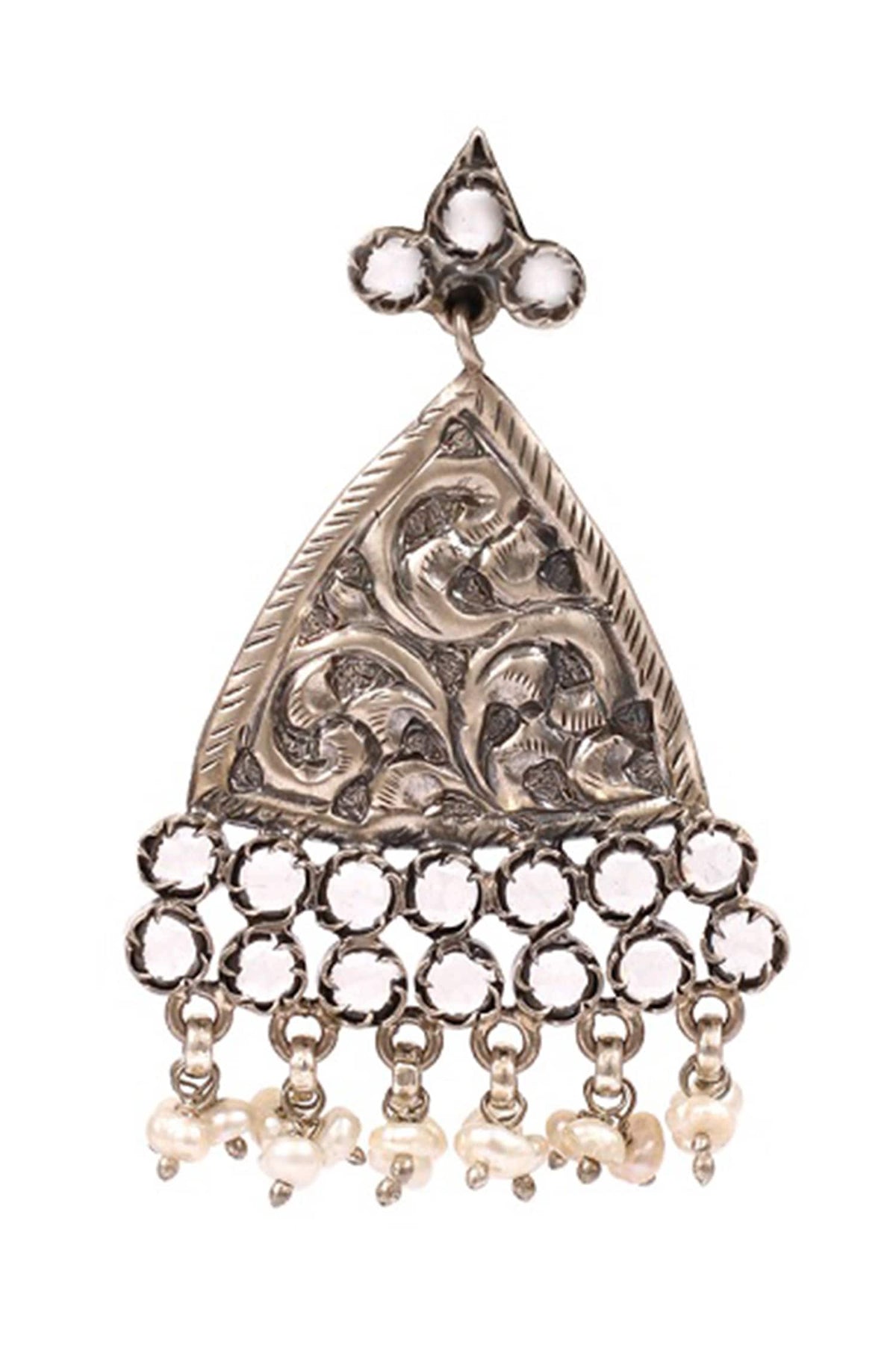 Carved Drop Earrings 