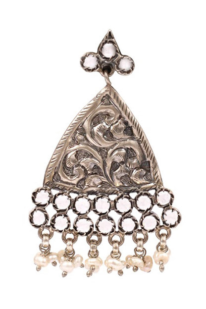 Carved Drop Earrings 