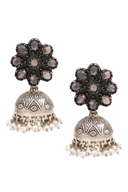 Floral Top Jhumkas 