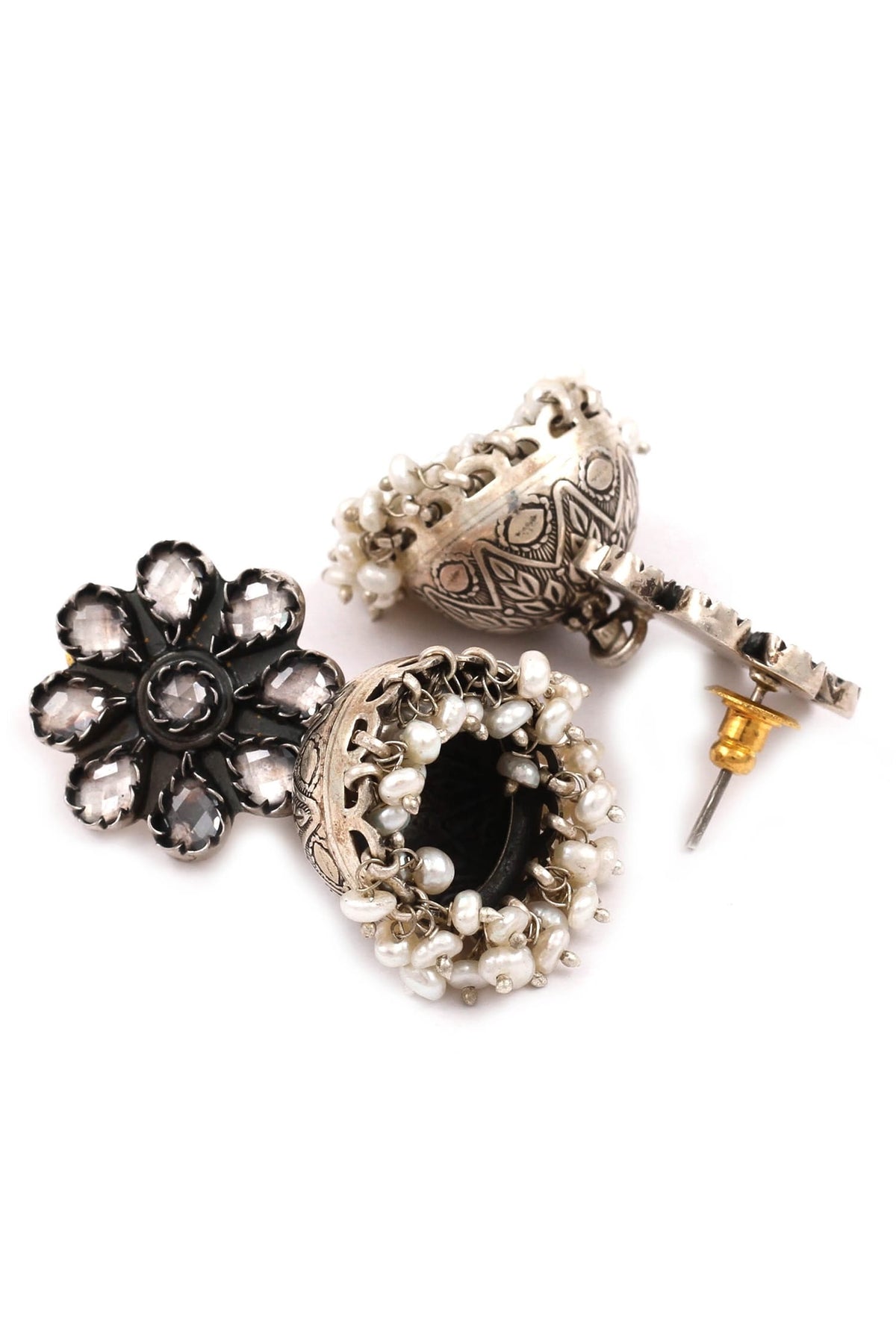 Floral Top Jhumkas 