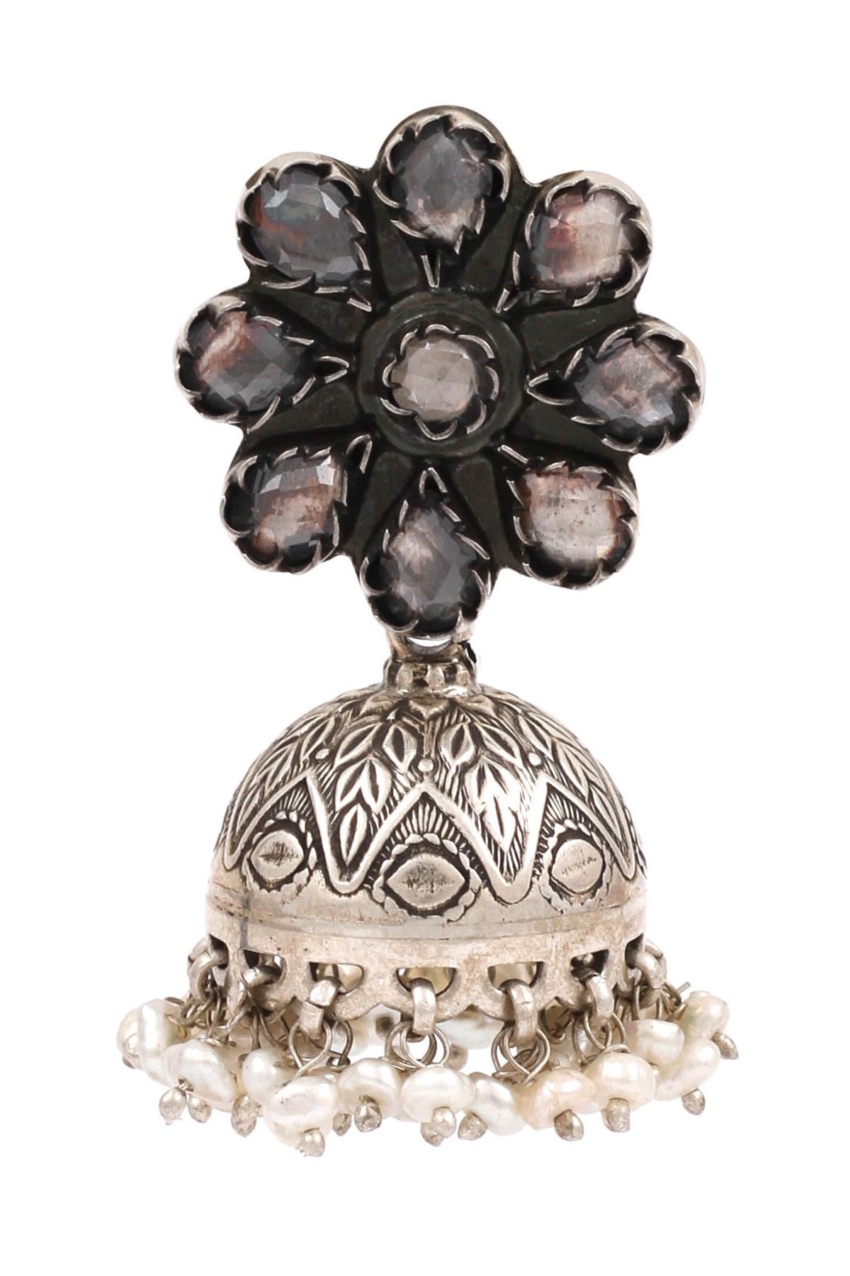 Floral Top Jhumkas 
