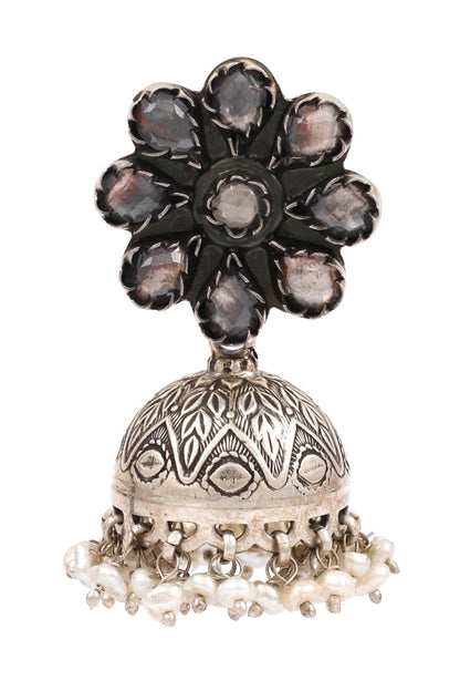 Floral Top Jhumkas 